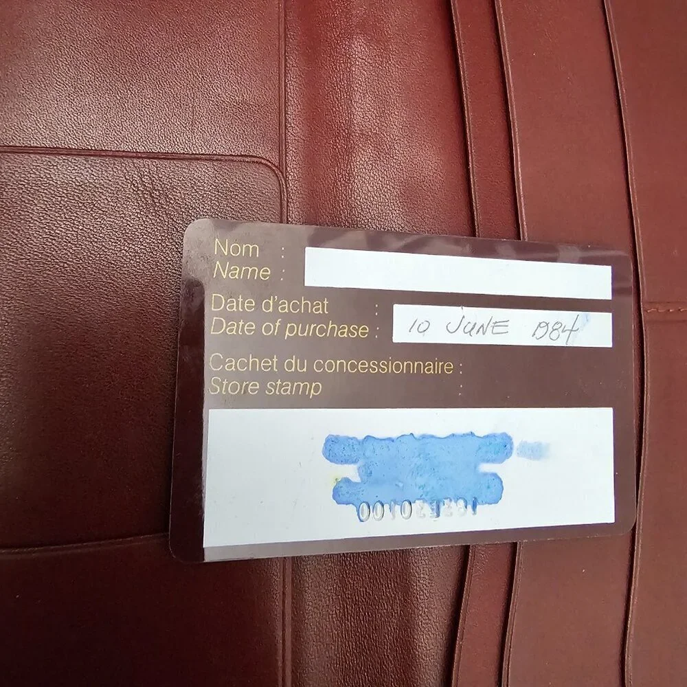 Cartier Must Les De Cartier Bi-fold Bordeaux Leather Vintage Long Wallet